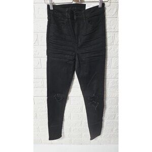 NWT American Eagle High Rise, Stretch black denim Jeans Jeggings Size 2 / 26w